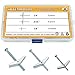 Sutemribor 1/8 Inch, 3/16 Inch, 1/4 Inch Toggle Bolt and Wing Nut for Hanging Heavy Items on Drywall, 22 PCS