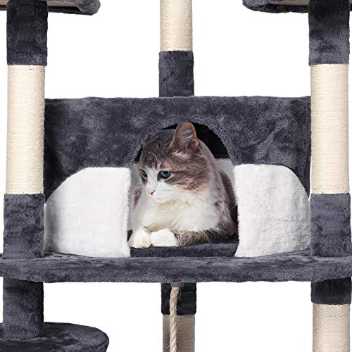 Yaheetech 79in MultiLevel Cat Trees Indoor Cat Tower with Sisal