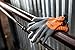 Men's HydraHyde Cold Weather Work Gloves, Water-Resistant Latex Coating, Large (Wells Lamont 555L), Grey/Orange