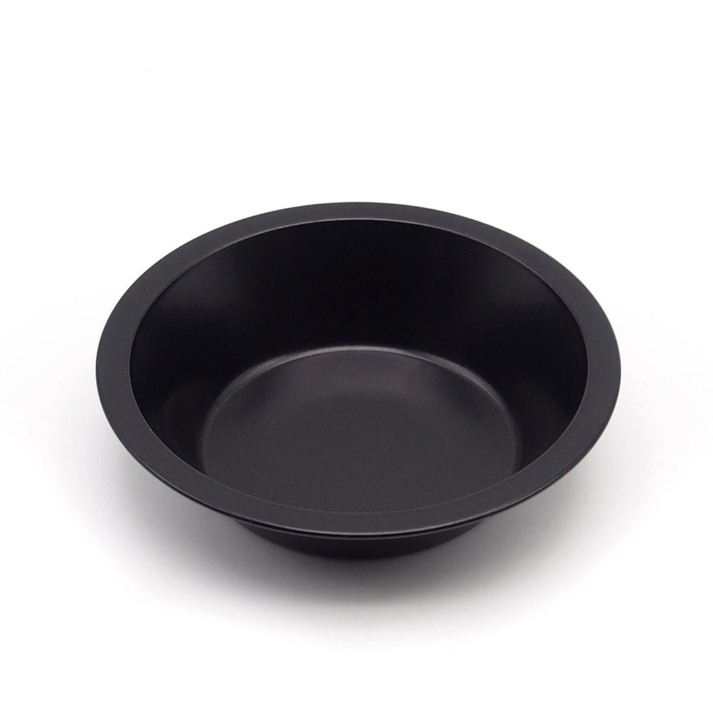 MZCH 4.3 inches Non-Stick Mini Quiche Tart Pan, Tart Pie Pan, Tartlet Set, Black, Set of 5