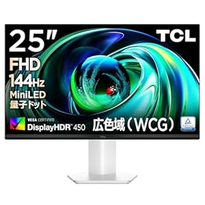 TCL Mini LED モニター 25インチ 25G54 FHD 広色域 液晶 非光沢 HFSパネル DisplayHDR