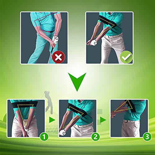 Ulalov 3 Pieces Golf Putting Alignment Mirror, Golf Training Aids for Beginner, Golf Putting Practice, Putting Golf Set with Putting Mirror, Golf Automatic Putting Cup, Arm Band