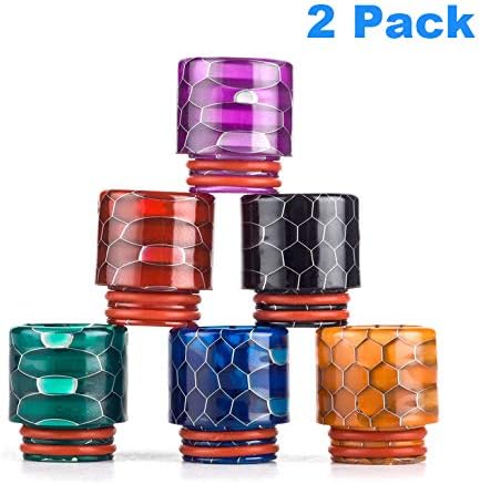 Jianuo Plastic Quick Fitting 810 Drip Tip Connector for RO System Refrigerator Ice Maker Coffee Mod Machine（Random Delivery (2 Pack)