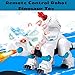 wodtoizi RC Dinosaur Robot Toys Remote Control Walking Dinosaur Roar Dino Robot Triceratops Intelligent Interactive Educational Dancing Singing Missiles Launch Water Mist Spray Storytelling Learning