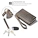 iPhone 8 Plus/ 7 Plus Case, XRPow Detachable Magnetic Leather Wallet Folio Flip Card Slim Cover for iPhone 7 Plus / 8 Plus 5.5inch with Wrist Strap Brown