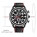 MINI FOCUS Stylish Chronograph Dial Leather Band Sports Mens Wrist Watches