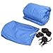 OUTAD Durable 600D Oxford Waterproof Heavy Duty Fabric Trailerable Pontoon Boat Cover Storage Tool Accessories-Marine Grade Polyester Canvas Fits for 21-24 Ft Length Boats