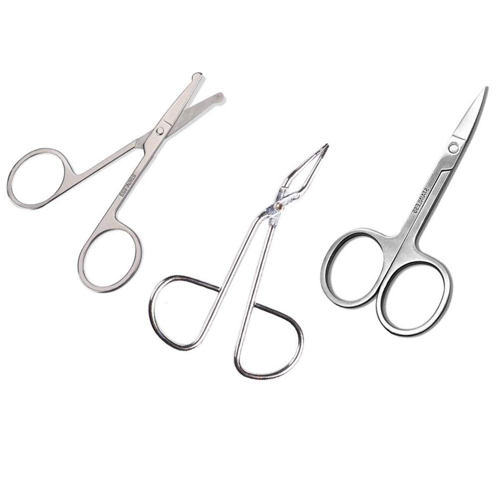 Amazon Com Luckycivia 3 Types Curved And Rounded Facial Hair