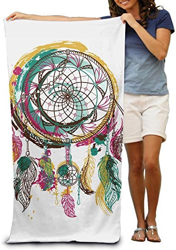 Ornament Dream Catcher 100% Polyester Shower Towel Chair (31" X 51") Thick Soft Quick Dry Lightweight Towels Blanket