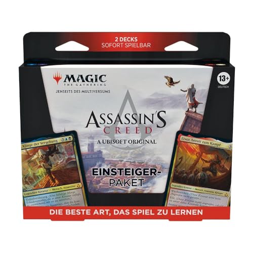 Magic: The Gathering Assassin's Creed – Pack de démarrage | Apprenez Magic avec 2 Decks à thème Assassin's Creed | Jeu de Cartes à Collectionner pour Deux Joueurs à partir de 13 Ans (Version