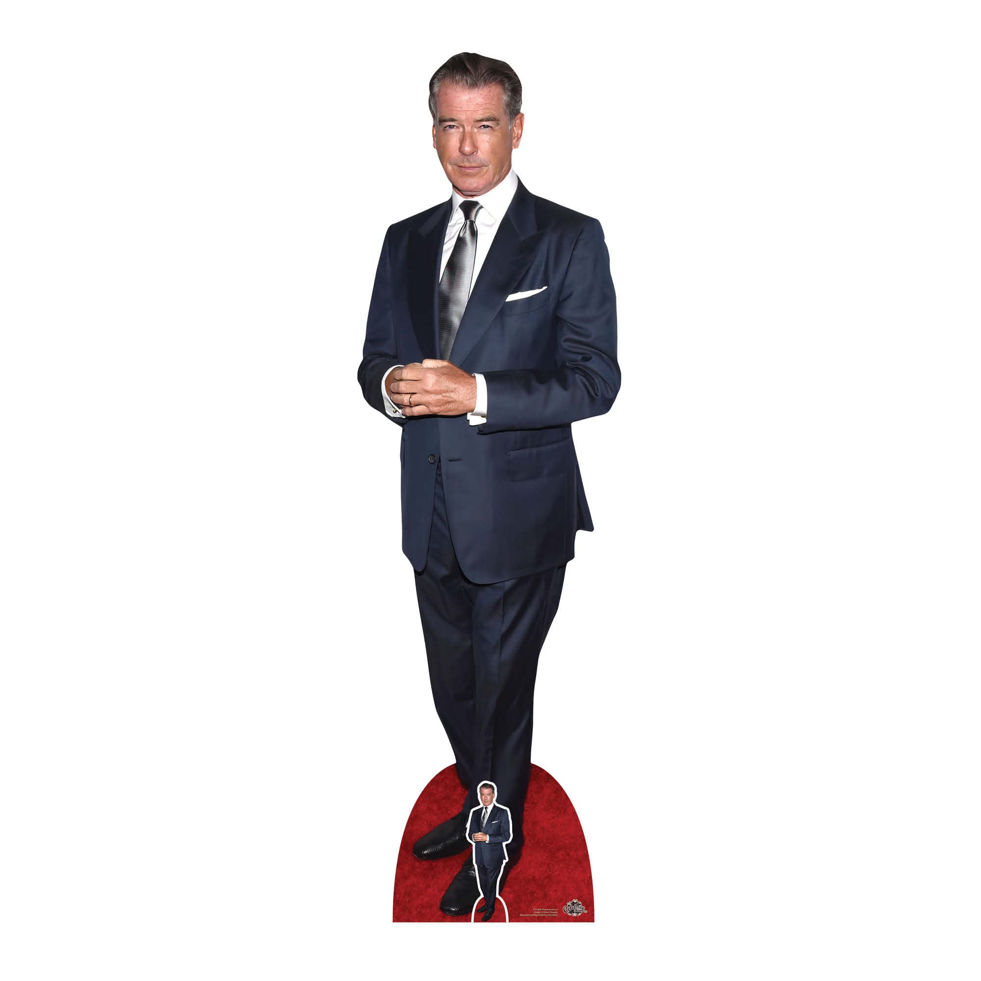 Star Cutouts CS1054 Pierce Brosnan Lifesize Cardboard Cutout With Mini Actor