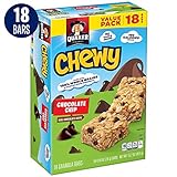 Quaker Chewy Granola Bars, Chocolate Chip, 18 Bars