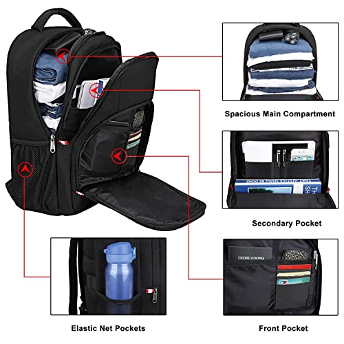 Laptop Backpack,Business Travel Backpack with USB Charging Slit for Men