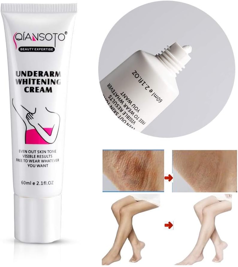 Underarm Skin Lightening Cream, Intimate Area Dark Spot Corrector Whitening Cream for Body Underarms, Armpit, Dark Knees - Image 4