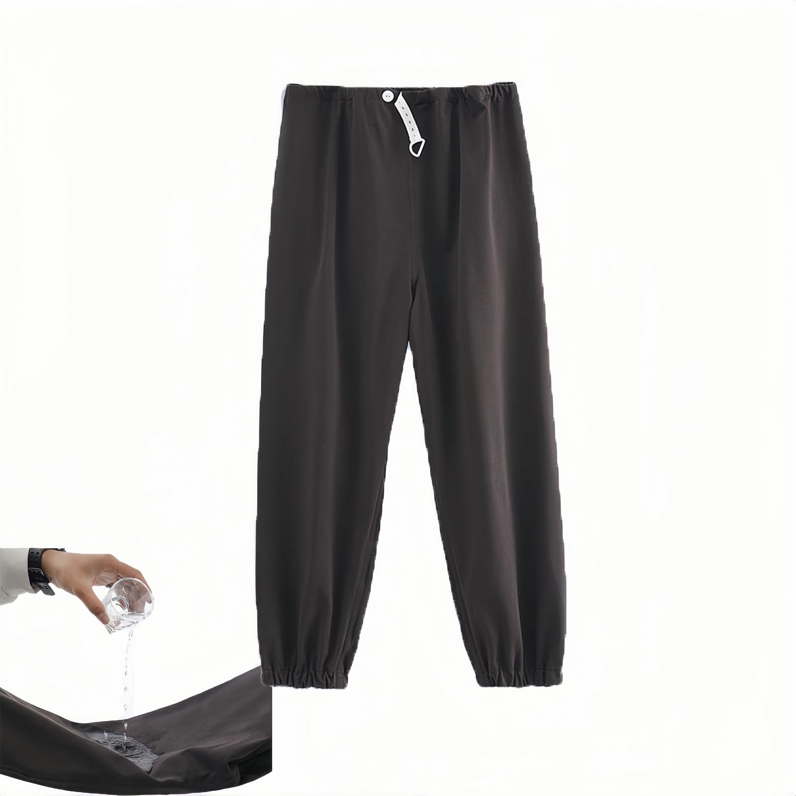 Photo 1 of Yodilala TPU Waterproof and Leak-Proof Patient Care Pants,Reusable Incontinence Pants,Leak-Proof and Washable Urinary Incontinence Pants Suitable for Mobility Impaired(Gray, L)