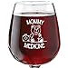 Minipiggy Mommy Medicine Funny Wine Glass, 13 oz.