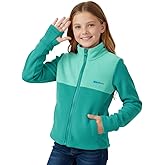 WELAKEN Girls Fleece Jacket – Warm Zip-Up Coat with Pockets and Thumb-Hole Cuffs for Fall Winter
