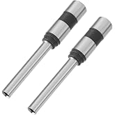 1/4" Paper Punch Drill Bit, Straight Shank, Hollow, 40mm Flute, 2Pcs | For Drills and Drill Presses