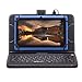 iRULU eXpro X1 7 Inch Quad Core Google Android Tablet PC, 1024 x 600 Resolution, Wi-Fi, Games, Dual Cameras, 8GB Nand Flash with keyboard(Blue Tablet)