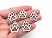 ALIMITOPIA 50pcs Dog Paw Print Pet Charm Alloy Doggy Puppy Cat Animal Footprint Pendant for DIY Necklace Bracelet Jewelry Making Findings(Antique Silver Tone)