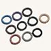 10Pcs Spiral Hair Ties Plastic Elastics Hair Ties No Crease Coil Hair Ties telephone cord hair ties