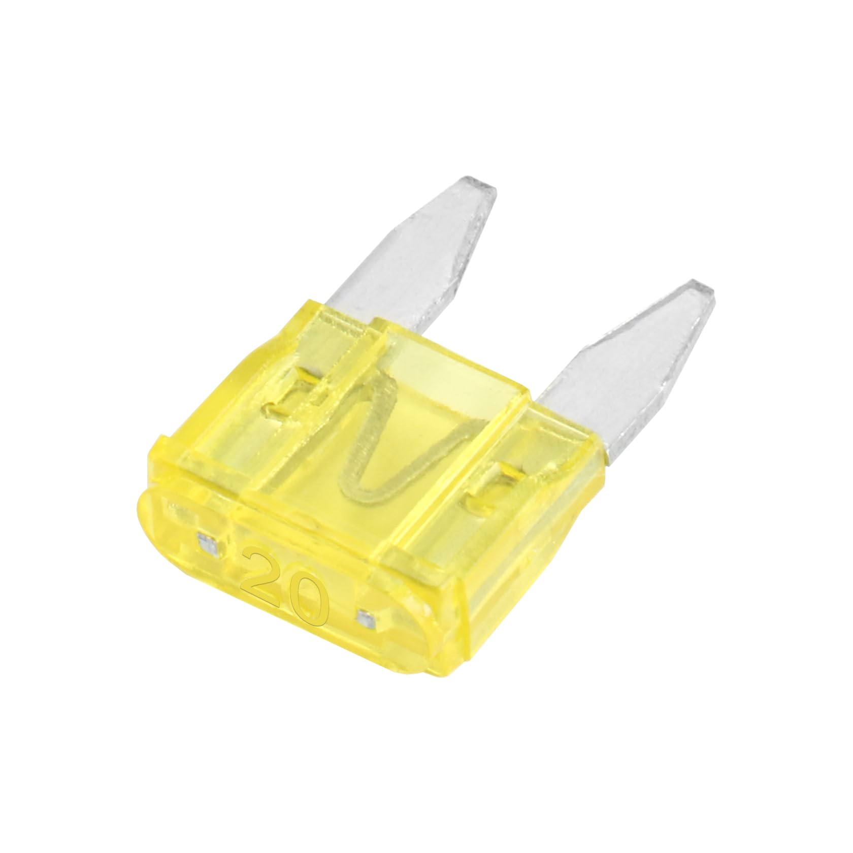 Heschen Mini Blade Fuse ATM-20 Auto Assorted Car SUV Truck 20A Yellow Pack of 50
