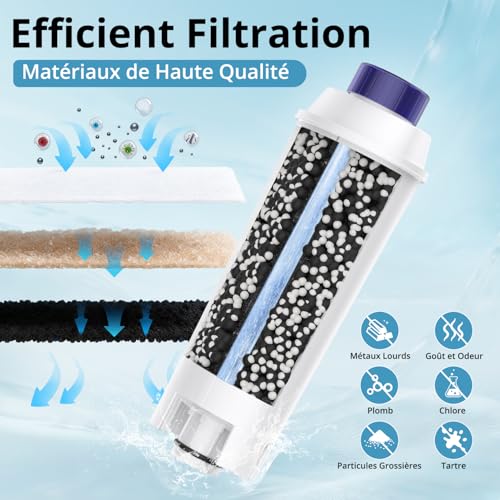 iRhodesy DLSC002 DLSC002 Water Filter for Coffee Machines, Delonghi Magnifica s Dinamica, ECAM, ETAM, ESAM, BCO, EC Series, DLSC002