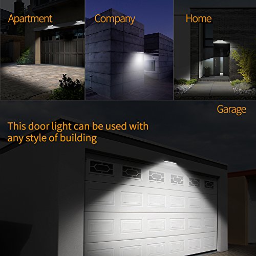 Motion Sensor Garage Light Outdoor,CREATESTAR Solar Waterproof Security Lamp 26 LEDS, 360°Motion Detection, 2 Modes for Patio Yard Garden Lawn Back Door Stair Driveway Pool Fence Porch (Pack of 1)