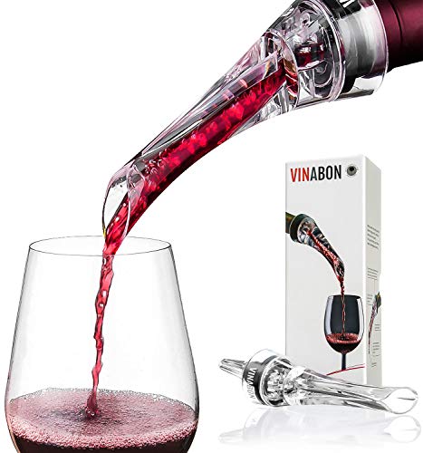 Wine Aerator - Luxury 2018 Aerator Wine Pourer - Wine Aerator Pourer - Wine Pourer - Wine Spout - Red White In Bottle Wine Aerator Kit - Slow Mini Wine Decanter Diffuser Aerator - eBook Wine Guide - Thumbnail 7