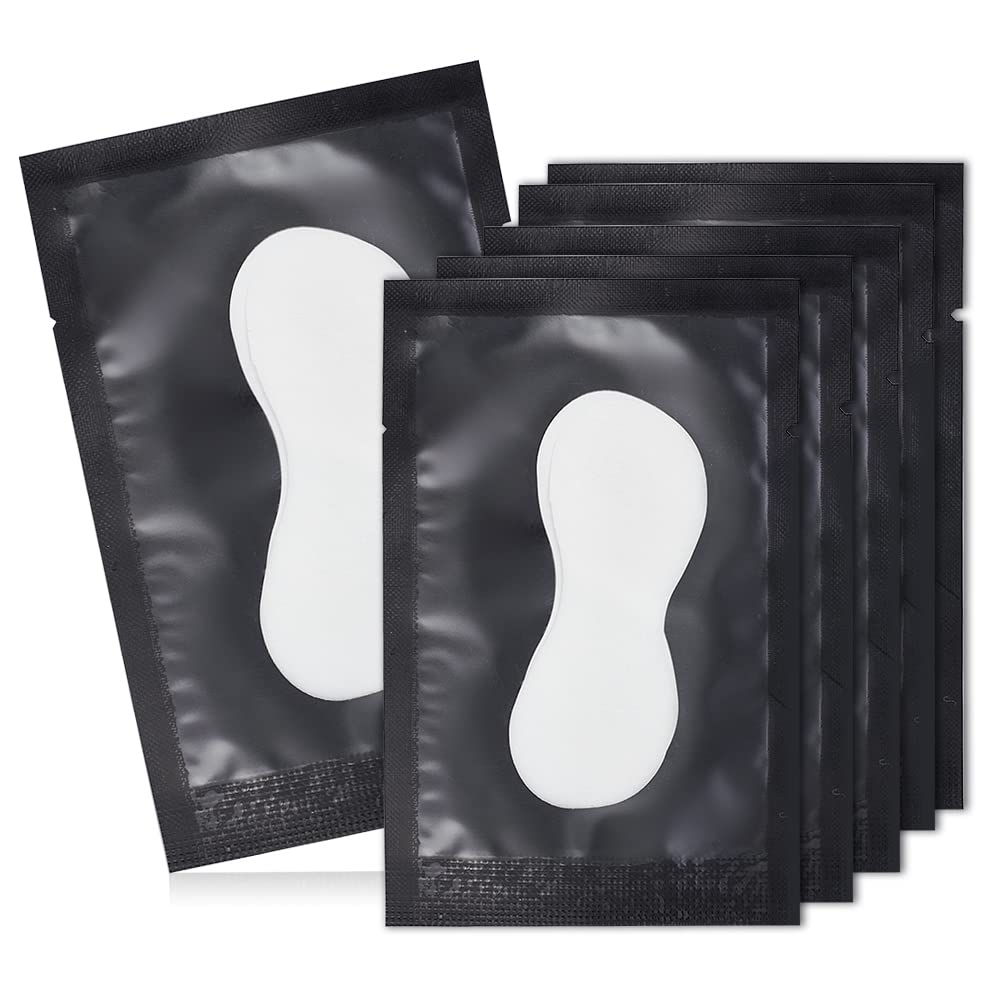 Lunamoon Eye Pads for Eyelash Extension Eyelash Pads Eyelash Extension Pad Eyelash Colouring Pad Eyelash Lifting Pad Eye Gel Patch for Eyelash Extensions 50 Pairs (Gourd Black)