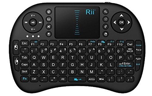 Rii i8 2.4GHz Wirelesss Touchpad Keyboard Mouse, Black (10038-SC)