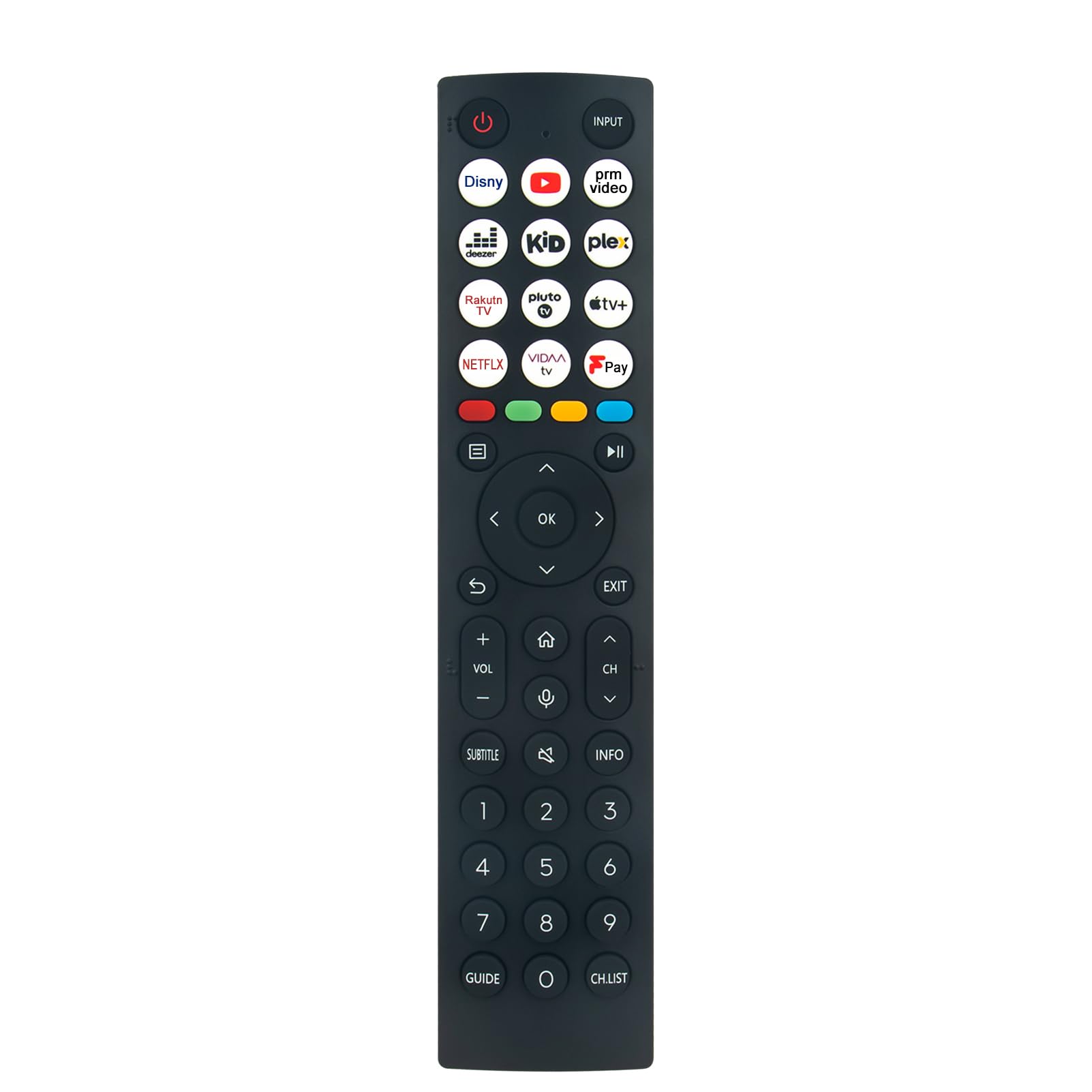 VINABTY ERF2K36 ERF2K36H Replacement Voice Remote Control Compatible with HISENSE TV 43E77KQTUK 50E77KQTUK 55E77KQTUK 65E77KQTUK 43E6KTUK 50E6KTUK 55E6KTUK 65E6KTUK 43A6KTUK 50A6KTUK 55A6KTUK