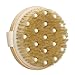 Dry / Wet Body Brush with Massage Nodules by ROMER - Natural Bristle for Better Exfoliation - Clear Dead Skin Cells While Reducing Cellulite & Toxins