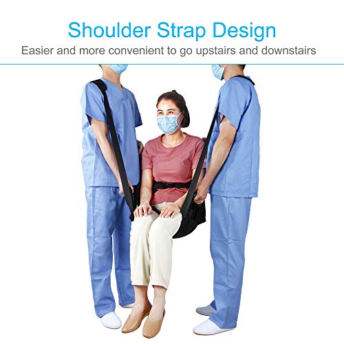 REAQER Transfer Belt Patient Lift Aid Slide Board for Lifting Seniors Wheelchair Seatbelt Stair