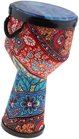 Baosity 8'' Djembe Bongo African Hand Drum Musical Handheld Percussion Instrument for Kids Adults Gift