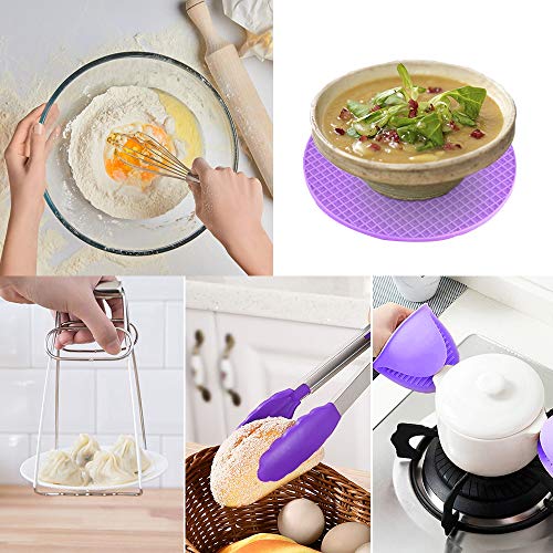 HOMFUL 18-Pieces Pressure Cooker Accessories Set Compatible with Instant Pot 5,6,8 Qt - 2 Steamer Baskets with Divider, Non-stick Springform Pan, Stackable Egg Steamer Rack, Egg Bites Mold - Thumbnail 6