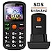 MOSTHINK Unlocked Senior Phone 1.77" 2G GSM T-Mobile Big Button SOS Cell Phones for Seniors Kids(T-Mobile Only)