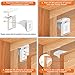 Cabinet Locks Child Safety Latches, OUSI 14+2+2 PACK Baby Proofing Cabinet Locks, Magnetic Cabinet Locks for Drawers and Cabinets - Adhesive Locks, No Tool or Drill