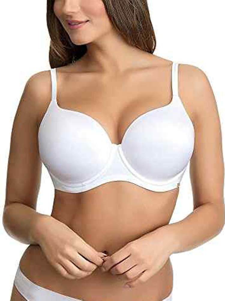Ultimo Women's Fuller Bust Balcony Bra Everyday, White, 32DD (Size 32