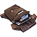 Fenarzo Men's Waist Bag Travel Purse Hiking Hip Bag (B-Brown)