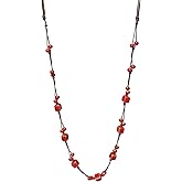 Zlanderah Bohemian Long Beaded Necklace for women, Colorful Hippie Long Layered Necklace, Handmade Boho Jewelry Gift for Mom