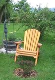 Kilmer Creek Folding Cedar Adirondack Chair W/stained Finish, Amish Crafted