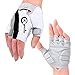 Cgecko Special Wicking Shockproof Mountain Reflex Gel Bike Half Finger Glove Tri-color Optional Outdoor Sports Gloves Cycling Short Glove (Black, M)