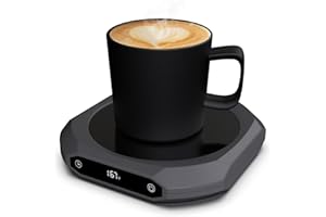 MXMZHXU Mug Warmer for Desk - 36W Smart Coffee Cup Warmer with Timer, Auto Shut Off, 3 Heat Settings, Keep Your Coffee Warm for Office Hours,Perfect Coffee Gifts (Gray)