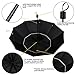 Fit-in Bag Golf Umbrella Compact & Lightweight, 60 Inch Rain/Wind Resistant Double Canopy Vented Golf-sized Large Travel Umbrella with Small Folding Length 11.8inch