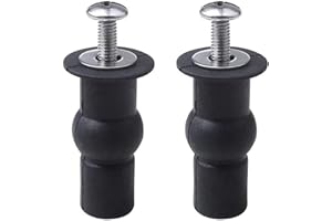 Ubrand 2PCS Toilet Seat Hinges Screws, Toilet Seat Top Fixing Part, Toilet Seat Fixing Device Rubber Top Nut