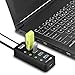atolla USB Hub 4-Port SuperSpeed USB 3.0 Hub Powered USB Splitter with 1 USB Charging Port On Off Switch with AC Power Adapter