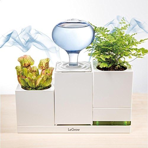 LeGrow Indoor Garden Kit Humidifier and Power with Smart Switch 2 Watering Gardening Pots Automatically Shut Off Watering Smart Garden Growing System Home Office