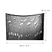 Unomor Black Creepy Cloth, 300 x 80 Inches Spooky Halloween Decorations for Haunted Houses Party Doorways Outdoors