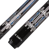 AB Earth 2-Piece Pool Cue 18 oz-21 oz Pool Stick Hardwood Maple Billiard Cue, 57 Inch (C18)